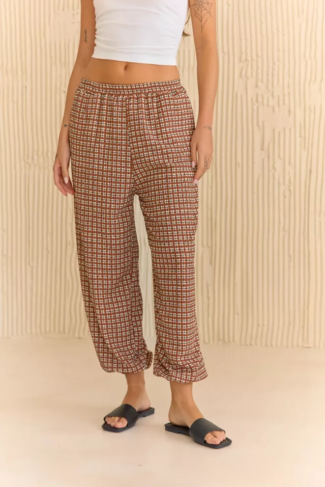 Alternative view of Q105 - Pantalon Bombacho Althea Con Bolsillos Cuadrille