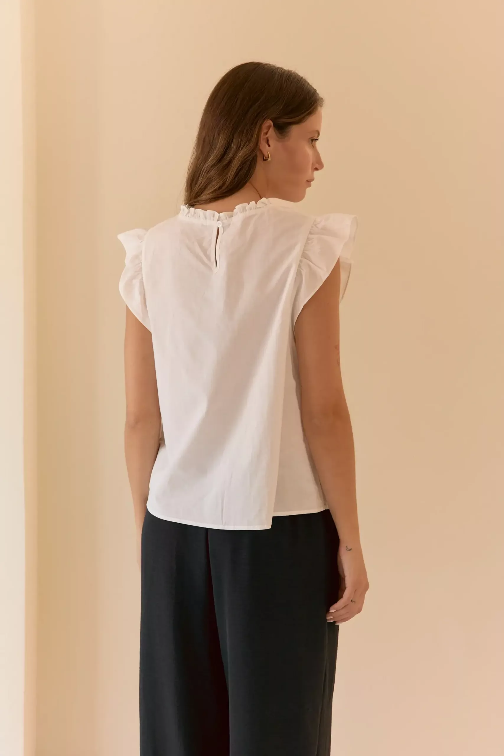 IMPS328 - Blusa Mistral Cuello Volado Alforza - Imagen 5