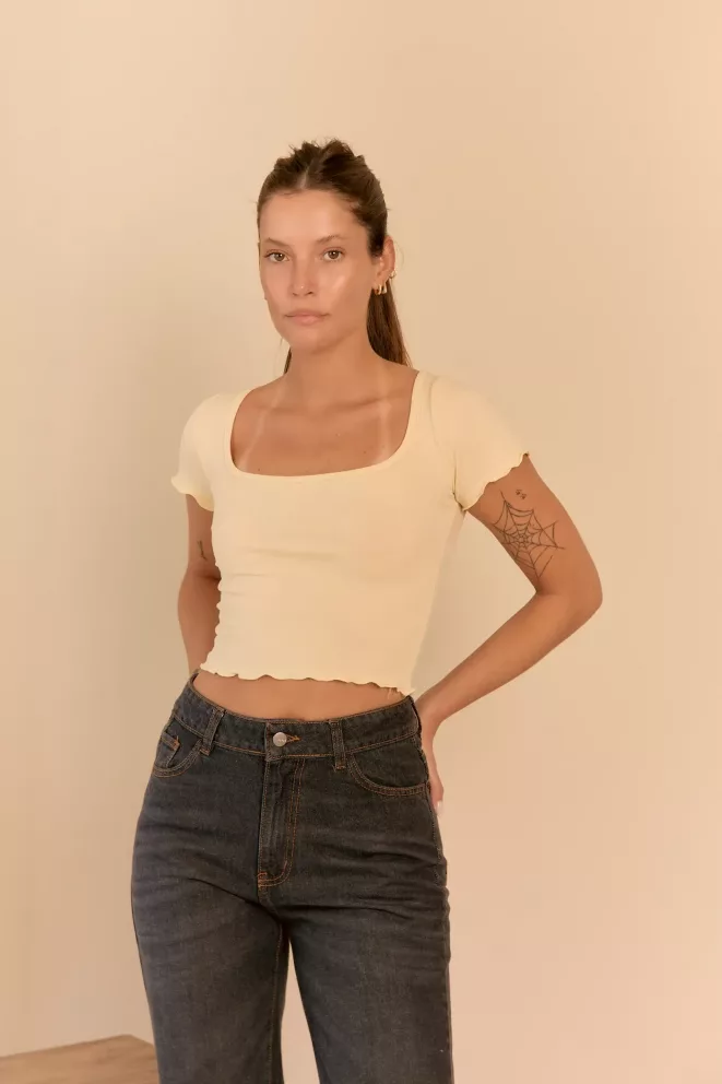 Alternative view of T391D - Remera Rufi Escote Cuadrado Morley