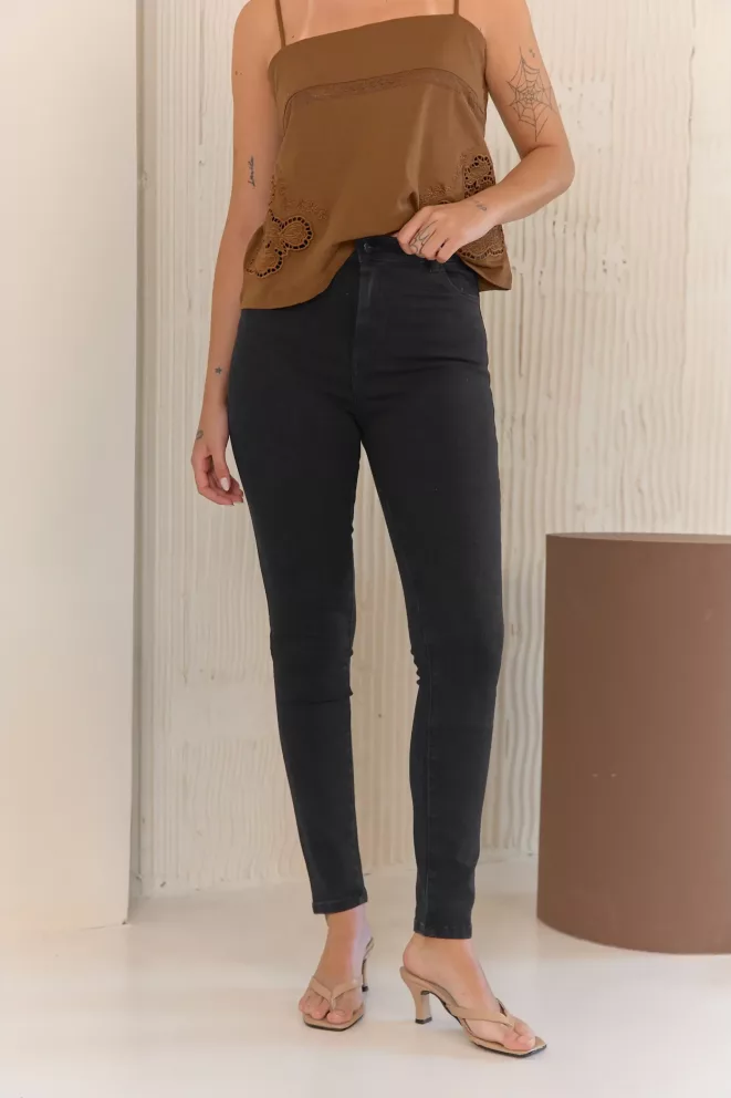 SD457 - Jean Skinny Negro Elastizado (Velune)