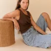 SD426 - Bermuda Baggy Denim Celeste Rígido (Tati) - Imagen 2