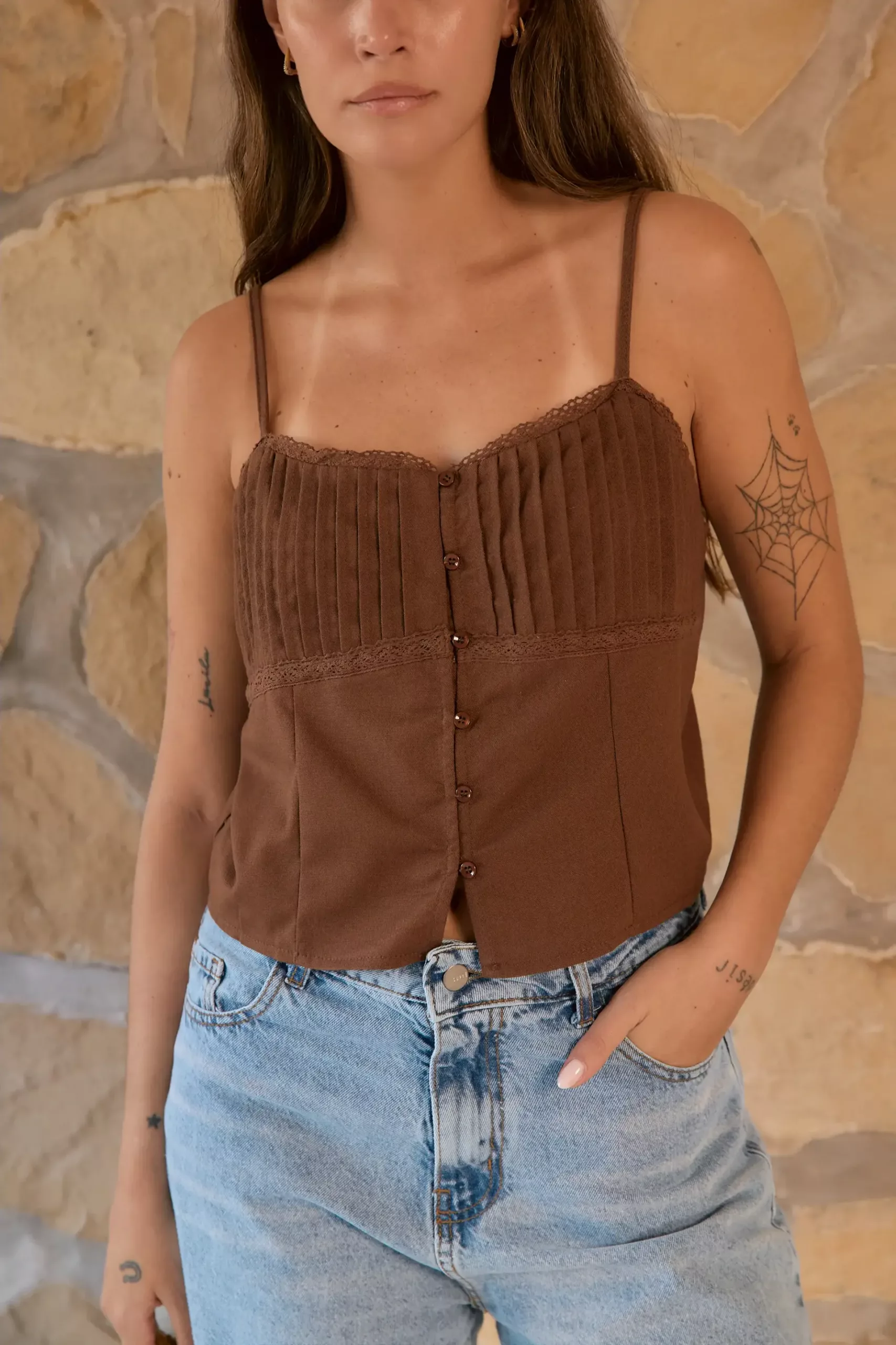 IMPS323 - Blusa Evelune Con Alfrozas