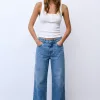 SD482 - Wide Leg Denim Azul Rígido (Zaylen)