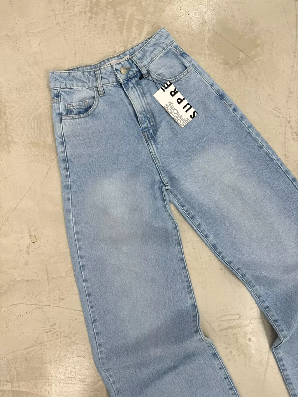 SD481 - Wide Leg Denim Celeste Rígido (Alira) - Imagen 2