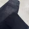SD480 - Wide Leg Denim Negro Gastado Rígido (Maila) - Imagen 5