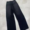 SD480 - Wide Leg Denim Negro Gastado Rígido (Maila) - Imagen 6